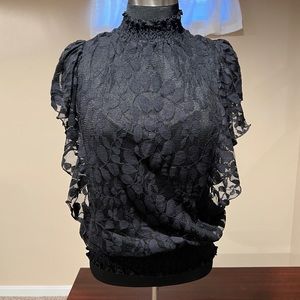 Lace top with black a cami